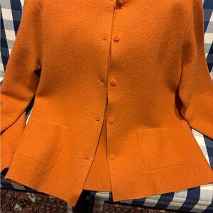 Vintage Eileen Fisher Pumpkin Orange Blazer